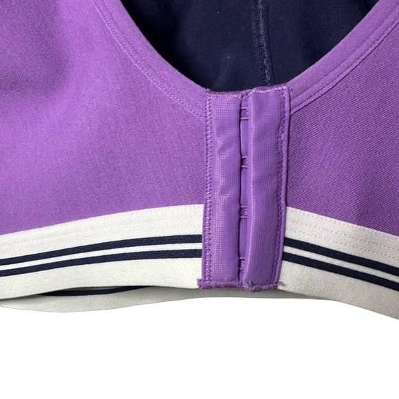 Cacique Bra Plus Size 48DDD (48F) Purple Lace Cotton Scoop Unlined No-Wire Soft - Picture 9 of 11